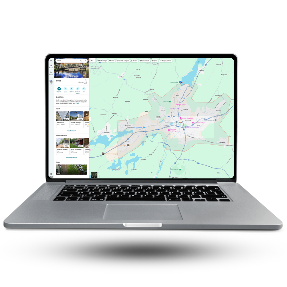 Google Maps på mobil vid butik